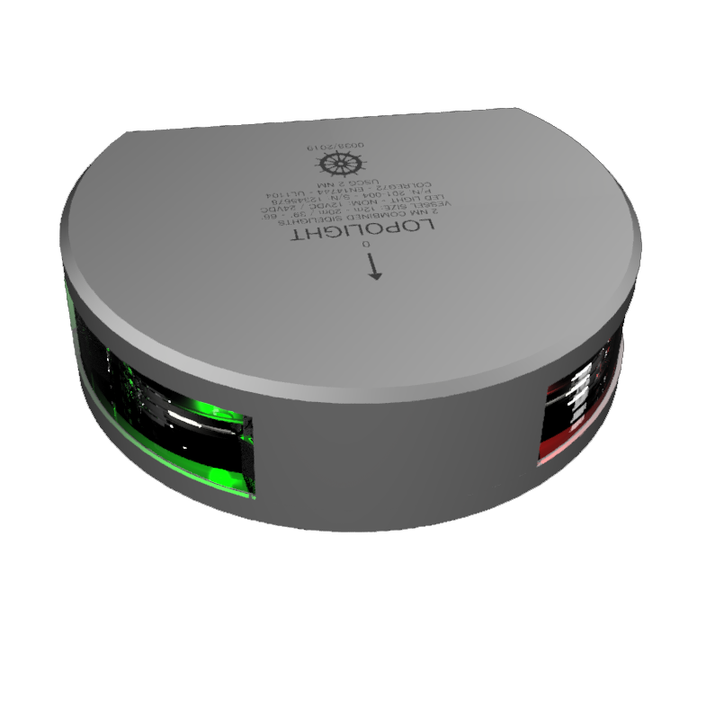 2nm Combined Sidelights, silver anodized